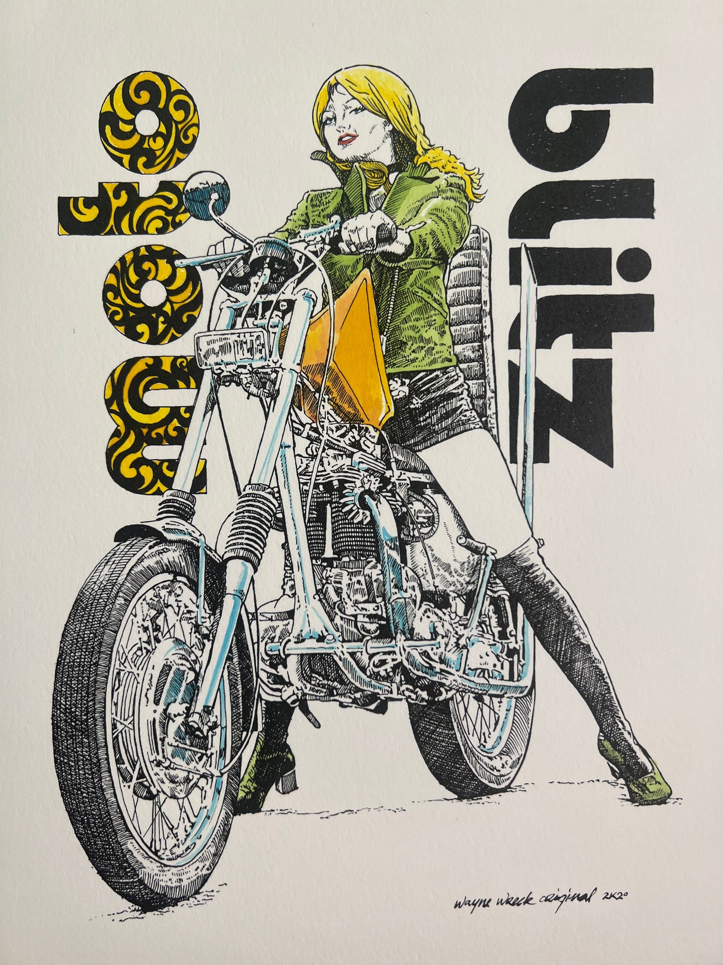 Mod Moto - Moto Blitz Print
