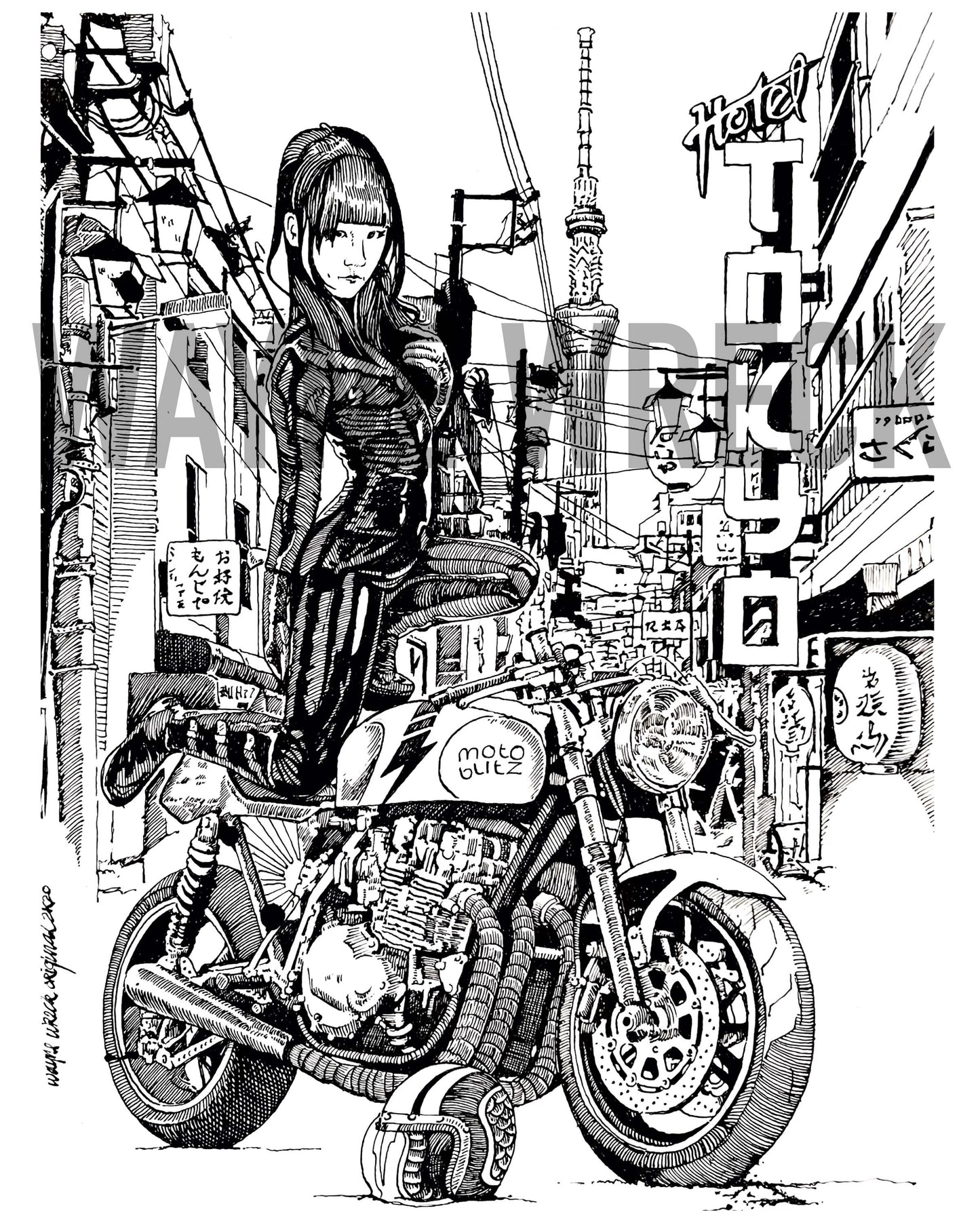 Tokyo Hotel - Moto Blitz Print