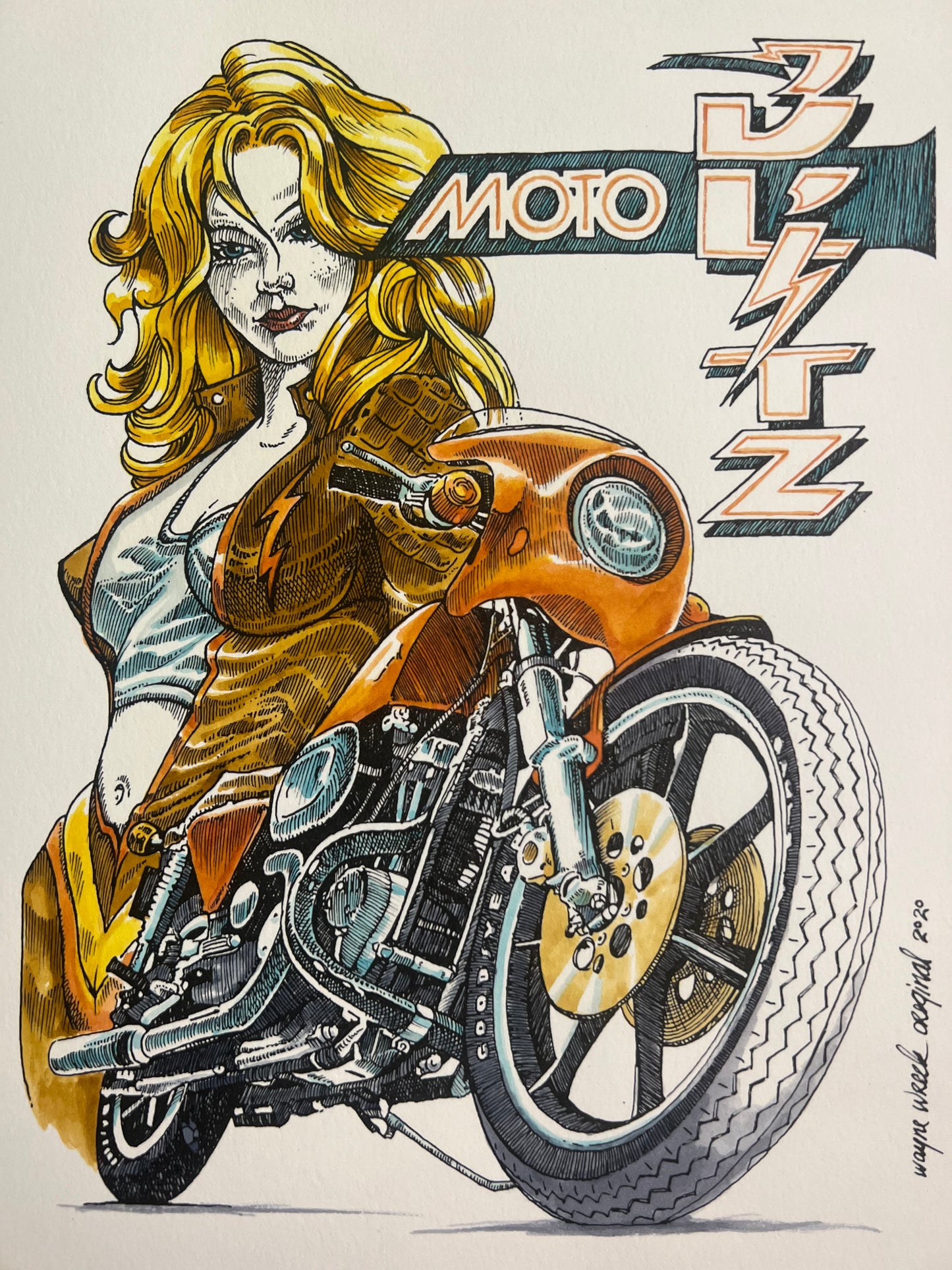 XLCR - Moto Blitz Print