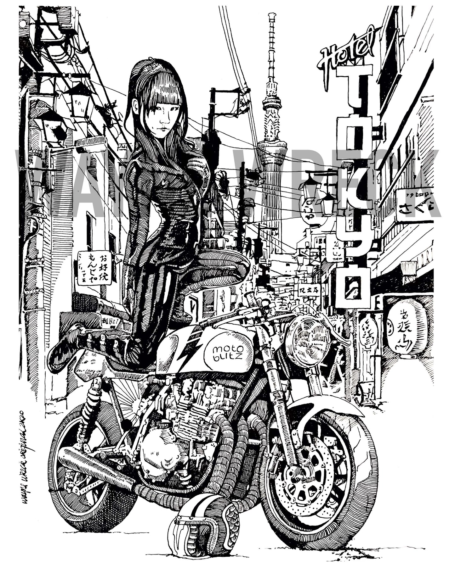 Tokyo Hotel - Moto Blitz Print