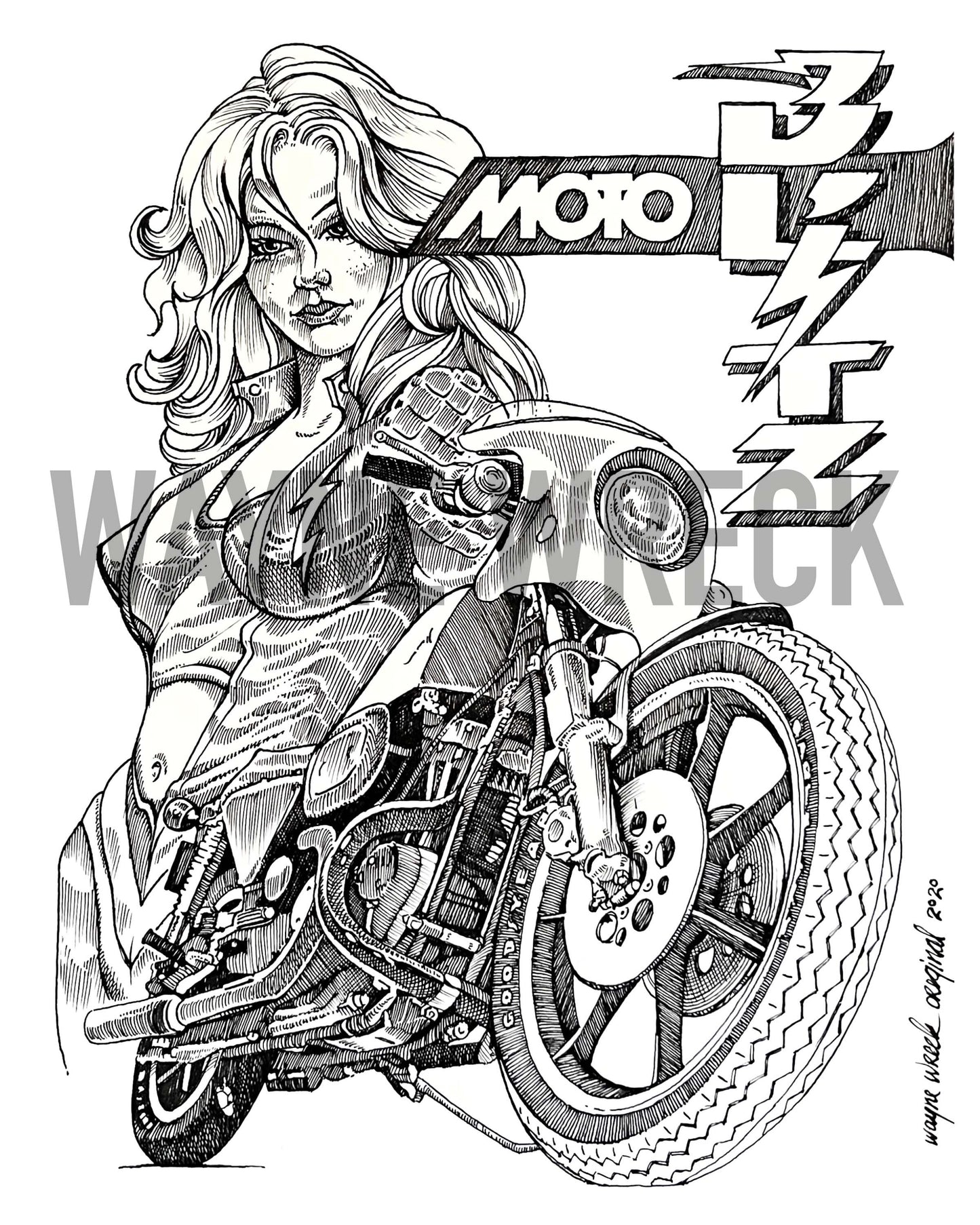 XLCR - Moto Blitz Print